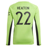 Manchester United Cup Home Goalkeeper Shirt 2023-24 - Kids with Heaton 22 printing - Kit Captain