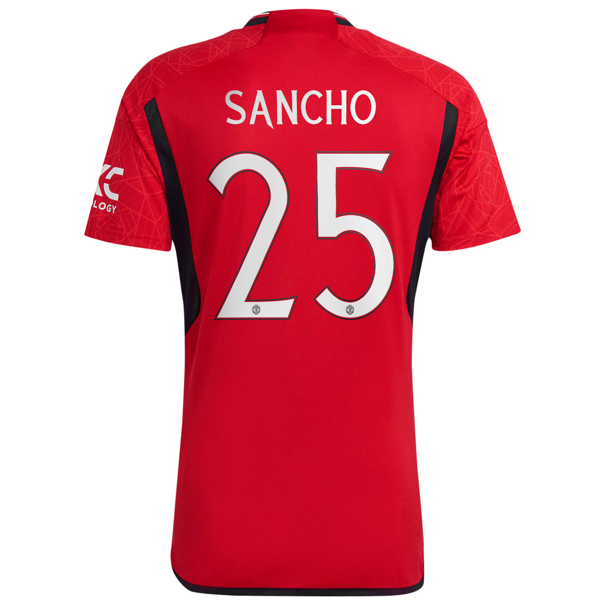 Manchester United Cup Home Shirt 2023-24 with Sancho 25 printing - Kit Captain