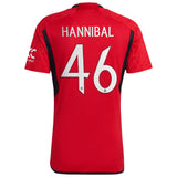 Manchester United Cup Home Shirt 2023-24 with Hannibal 46 printing - Kit Captain