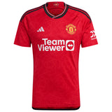 Manchester United Cup Home Shirt 2023-24 with Casemiro 18 printing - Kit Captain