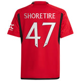 Manchester United Cup Home Shirt 2023-24 - Kids with Shoretire 47 printing - Kit Captain