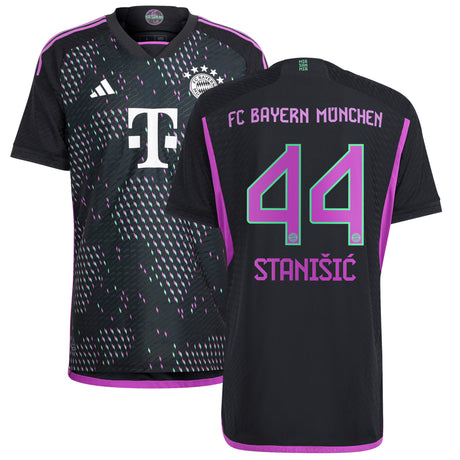 FC Bayern adidas Away Authentic Shirt 2023-24 with StaniÅ¡ic 44 printing - Kit Captain