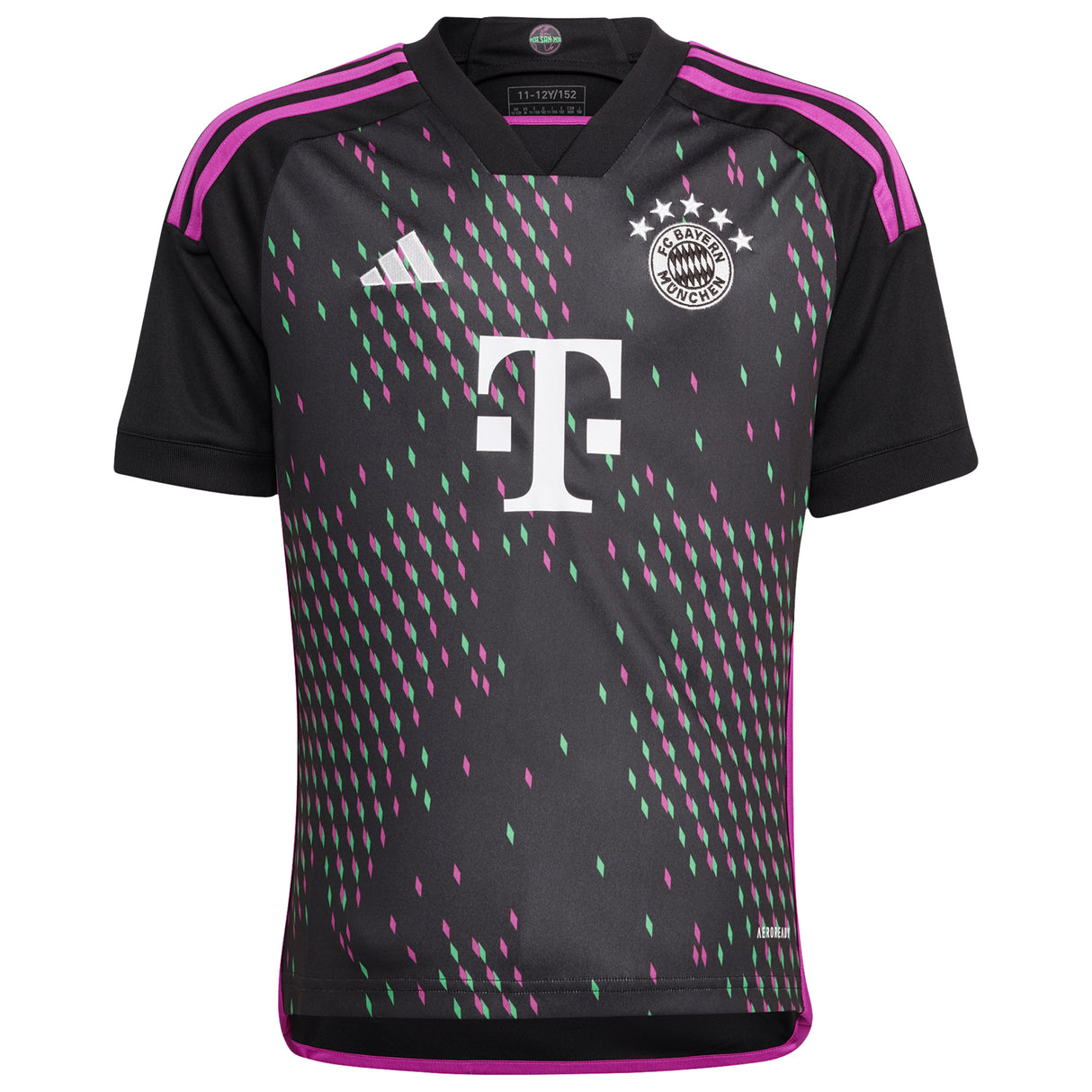 FC Bayern adidas Away Shirt 2023-24 - Kids with Goretzka 8 printing - Kit Captain