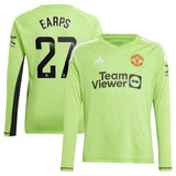 Manchester United WSL adidas Home Goalkeeper Shirt 2023-24 - Kids - Long Sleeve with Earps 27 printing - Kit Captain