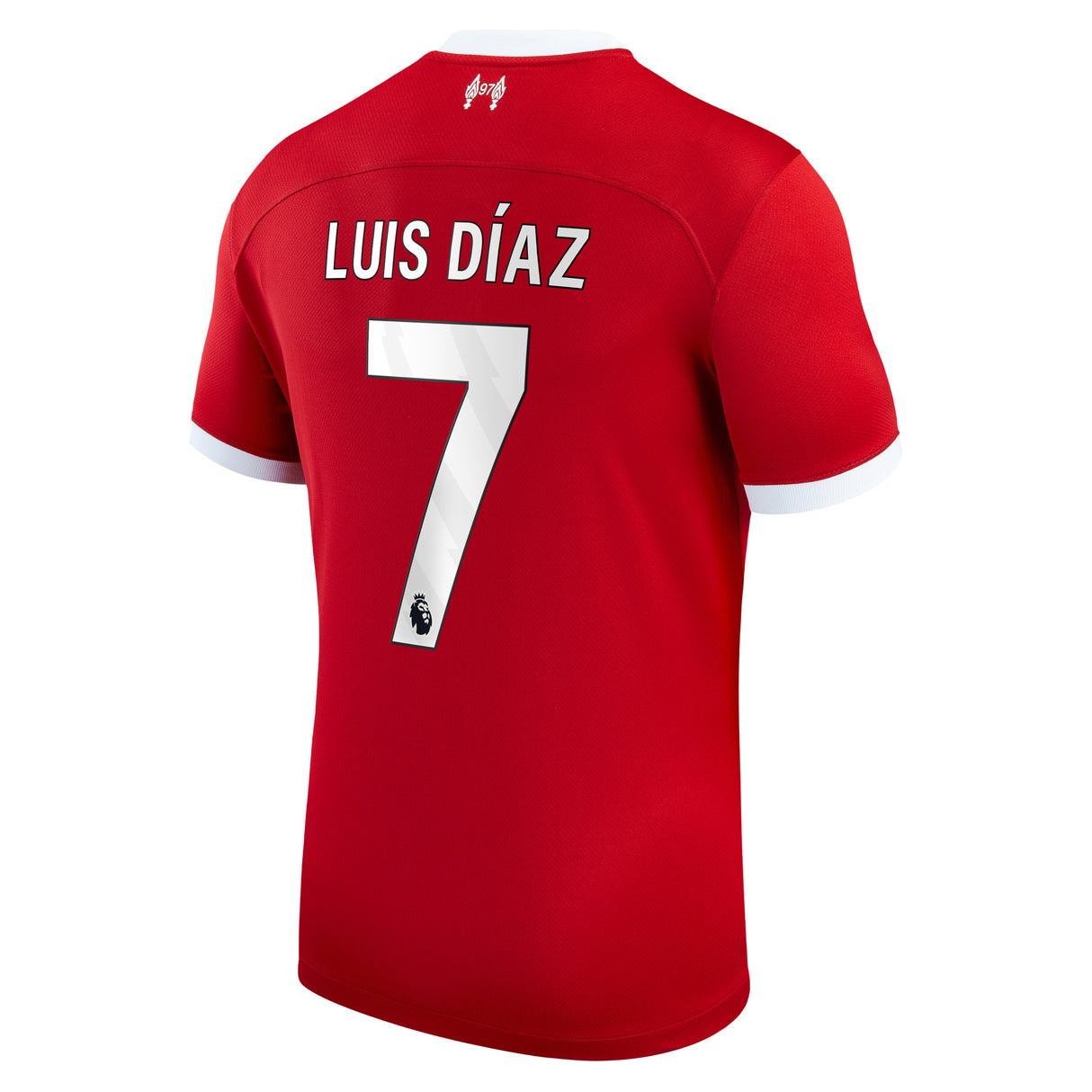 Liverpool Nike Home Stadium Shirt - 2023-24 with Luis DÃ­az 7 printing - Kit Captain