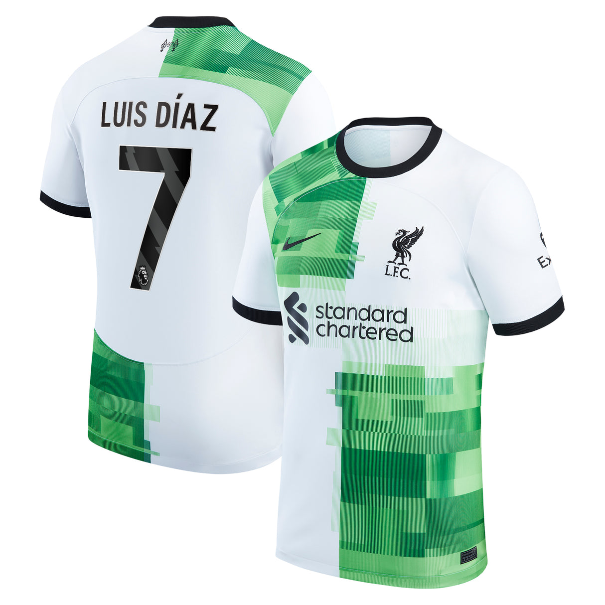 Liverpool Nike Away Stadium Shirt - 2023-24 with Luis Dí­az 7 printing - Kit Captain