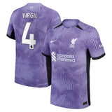 Liverpool Nike Third Dri-Fit Adv Match Shirt 2023-24 with Virgil 4 printing - Kit Captain