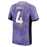 Liverpool Nike Third Dri-Fit Adv Match Shirt 2023-24 with Virgil 4 printing - Kit Captain