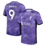 Liverpool Nike Third Stadium Shirt 2023-24 - Kids with Darwin 9 printing - Kit Captain