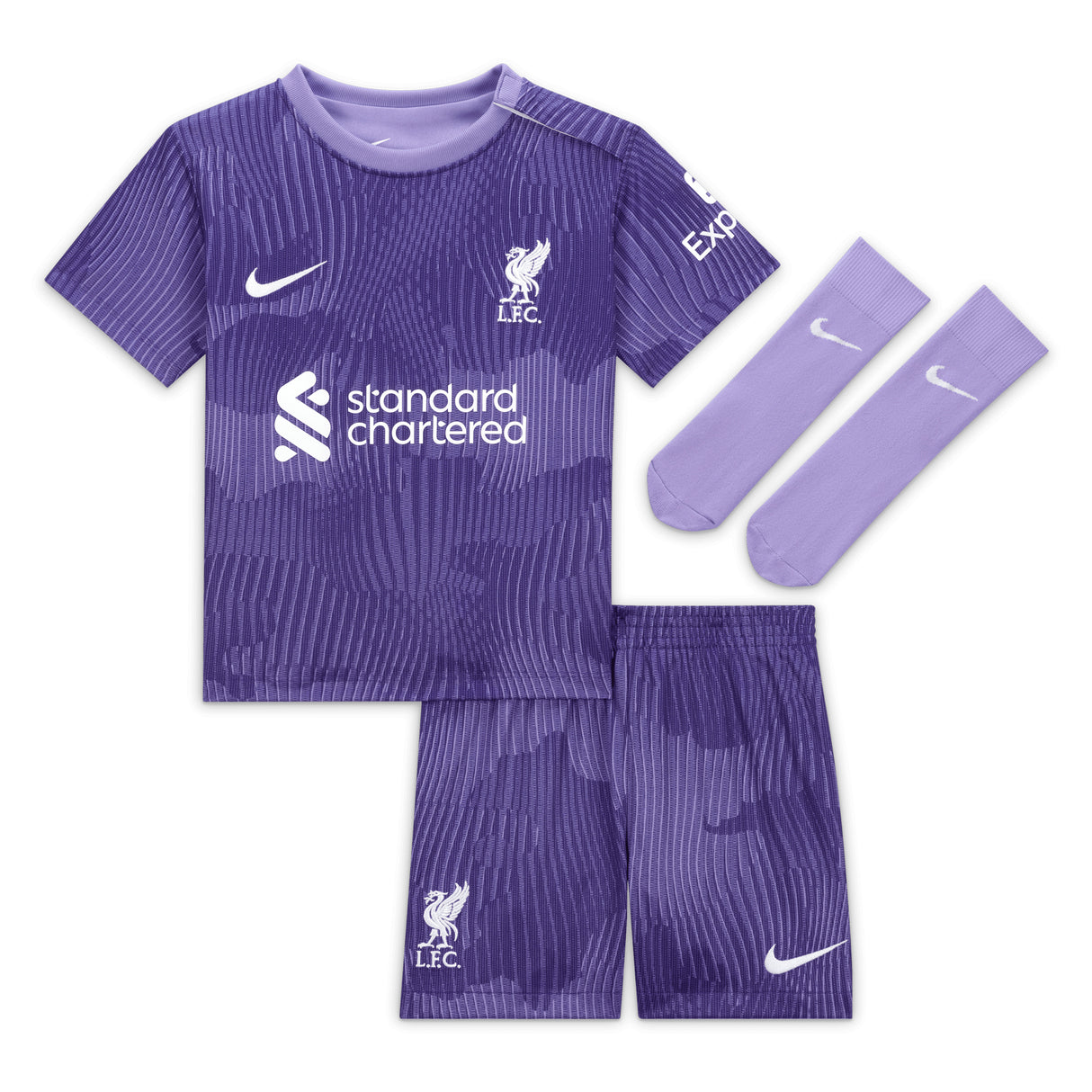 Liverpool Nike Third Stadium Mini Kit 2023-24 - Infant with Thiago 6 printing - Kit Captain