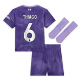 Liverpool Nike Third Stadium Mini Kit 2023-24 - Infant with Thiago 6 printing - Kit Captain