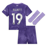 Liverpool Nike Third Stadium Mini Kit 2023-24 - Infant with Elliott 19 printing - Kit Captain