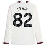 Manchester City Puma Away Shirt 2023-24 - Long Sleeve with Lewis 82 printing - Kit Captain