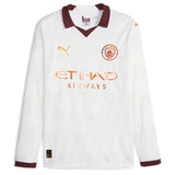 Manchester City Puma Away Shirt 2023-24 - Long Sleeve - Kids with Stones 5 printing - Kit Captain