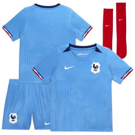 France Women Nike Home Stadium Kit 2023-24 - Little Kids - Kit Captain