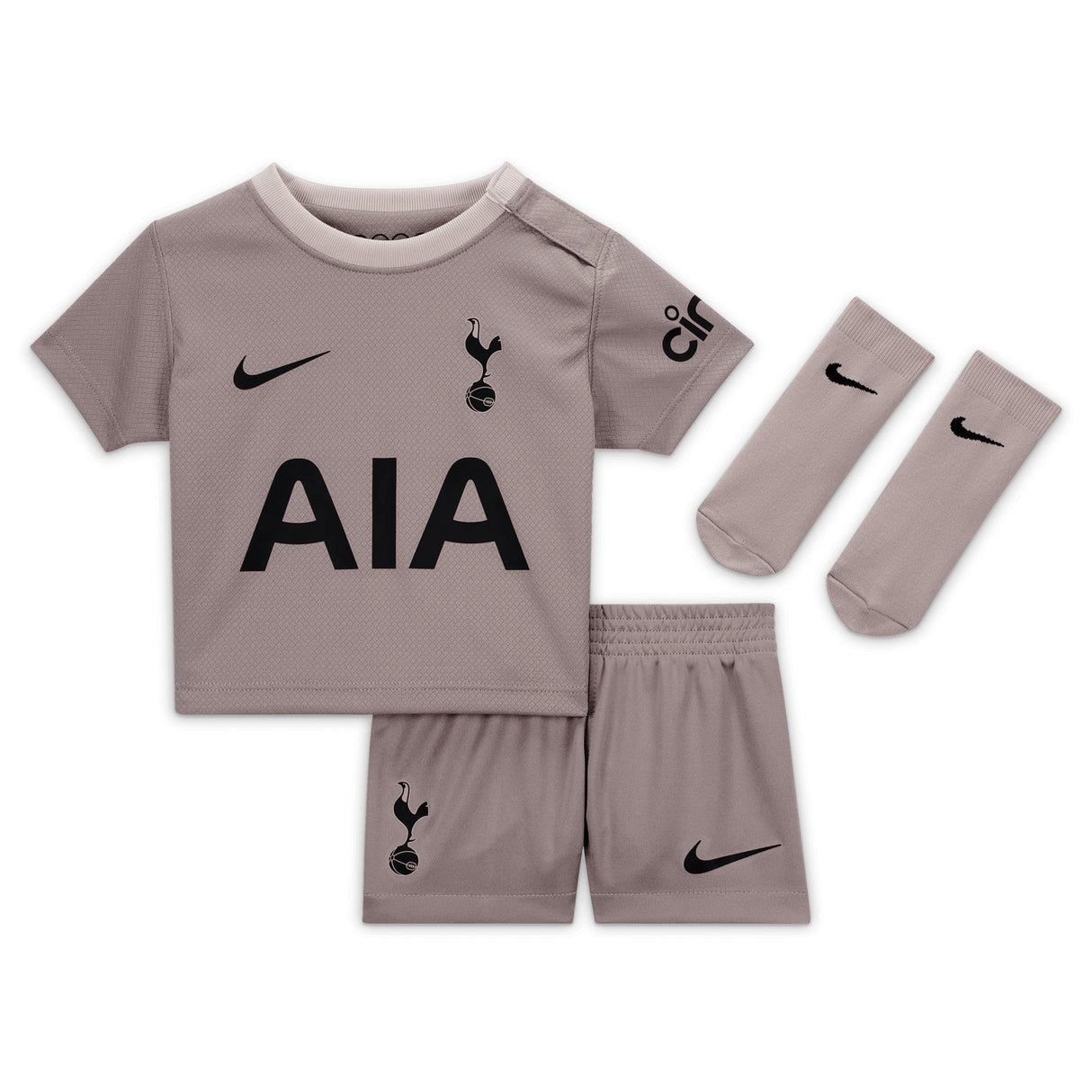 Tottenham Hotspur Nike Third Stadium Kit 2023-24 - Infant with Kulusevski 21 printing - Kit Captain