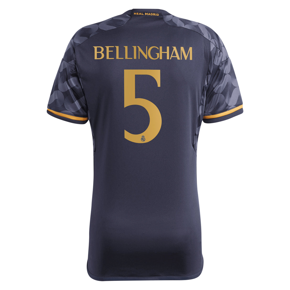 Real Madrid adidas Away Shirt 2023-24 with Bellingham 5 printing