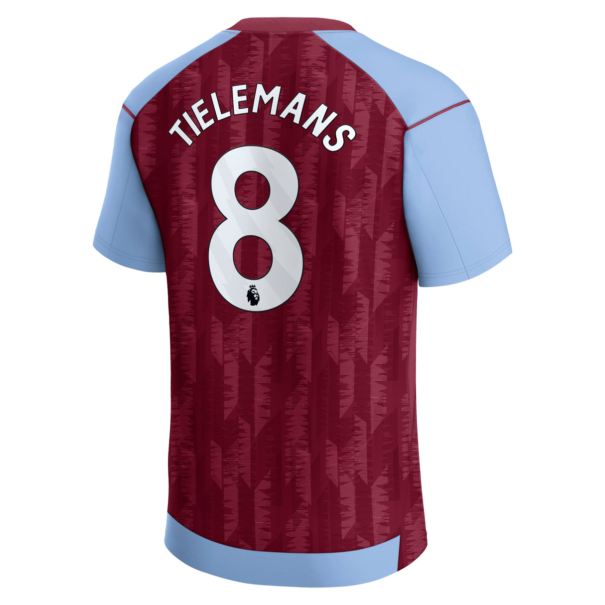 Aston Villa Castore Home Shirt 2023-24 - Kids with Tielemans 8 printing - Kit Captain