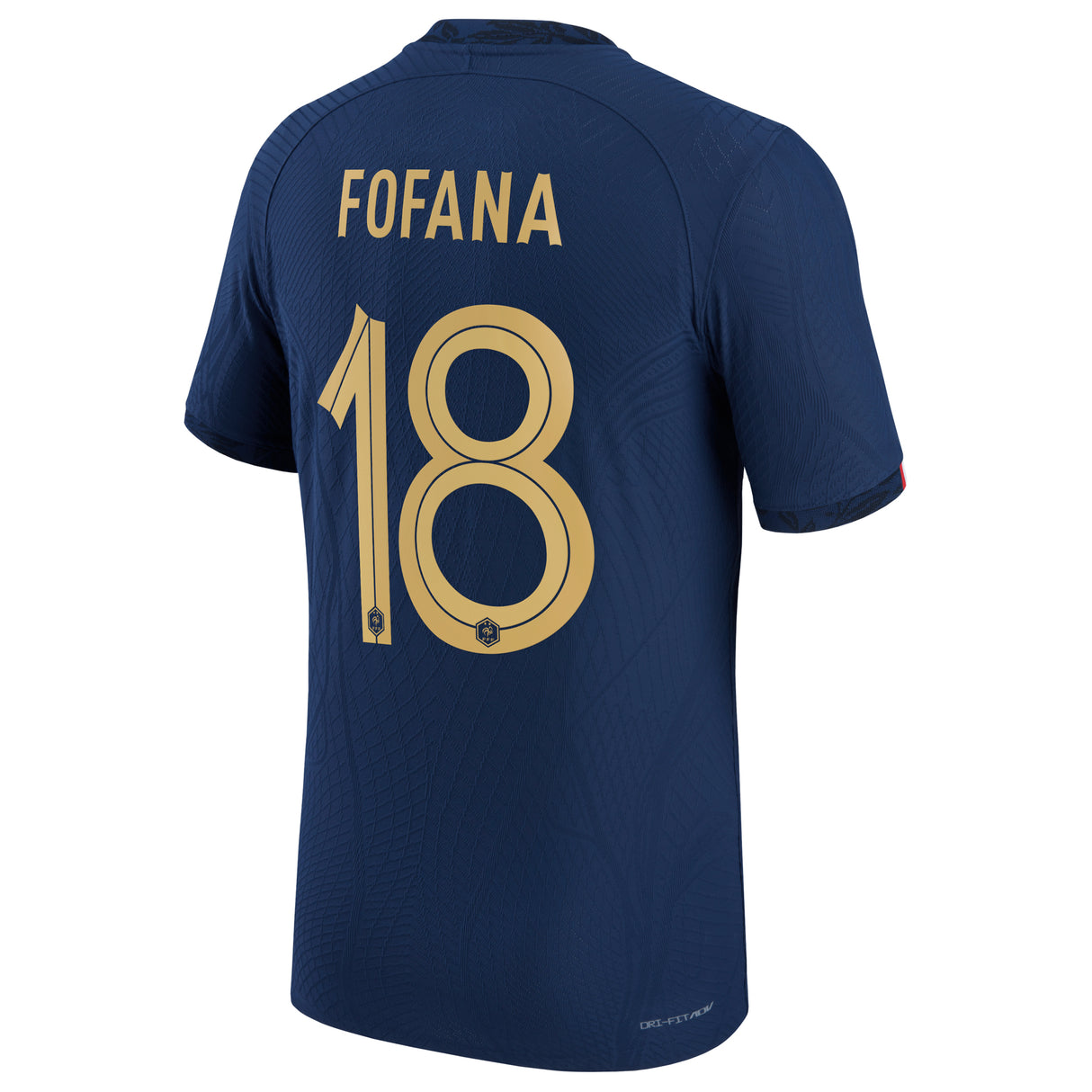 France Home Match Shirt 2022 with Fofana 18 printing - Kit Captain