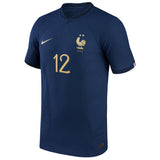 France Home Match Shirt 2022 - Randal Kolo Muani 12 - Kit Captain