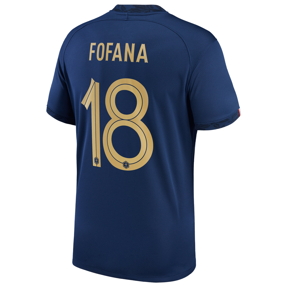 France Home Stadium Shirt 2022 - Kids with Fofana 18 printing - Kit Captain