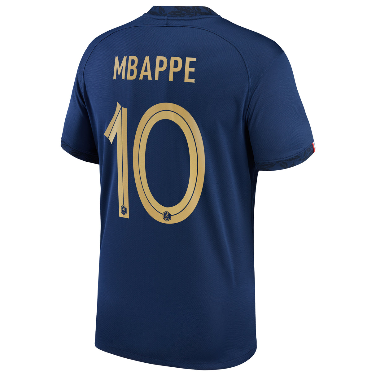 France Home Stadium Shirt 2022 - Kids - Kylian Mbappé 10 - Kit Captain