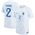 France Away Stadium Shirt 2022 - Kids - Benjamin Pavard 2 - Kit Captain