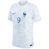 France Away Stadium Shirt 2022 - Kids - Olivier Giroud 9 - Kit Captain