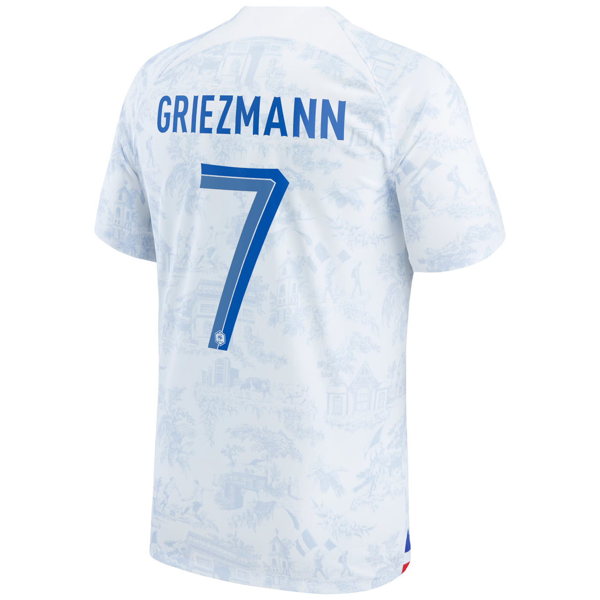 France Away Stadium Shirt 2022 - Kids - Antoine Griezmann 7 - Kit Captain