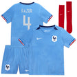 France Women Nike Home Stadium Kit 2023-24 - Little Kids with Fazer 4 printing - Kit Captain