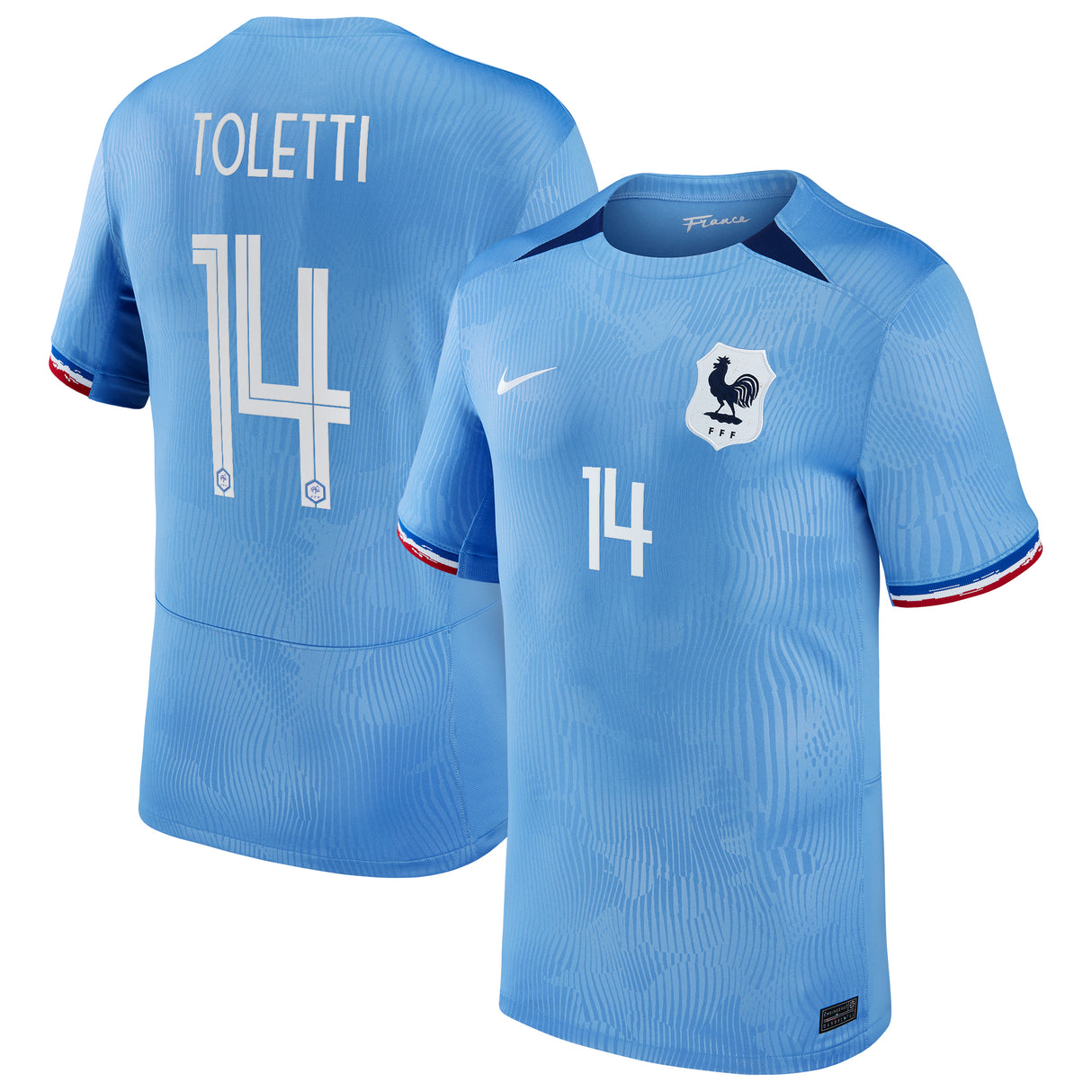 Maglia Nike Home Stadium Francia Donna 2023-24 - Uomo con stampa Toletti 14