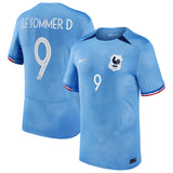 France Women Nike Home Stadium Shirt 2023-24 - Mens with Le Sommer D 9 printing - Kit Captain