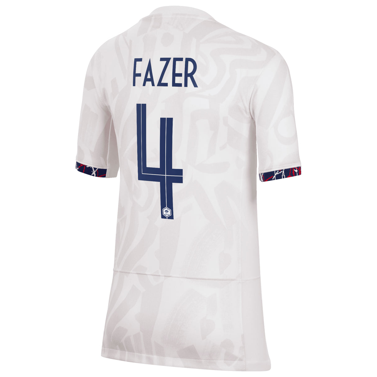 France Women Nike Away Stadium Shirt 2023-24 - Kids with Fazer 4 printing - Kit Captain