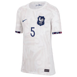 France Women Nike Away Stadium Shirt 2023-24 - Kids with De Almeida 5 printing - Kit Captain