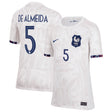 France Women Nike Away Stadium Shirt 2023-24 - Kids with De Almeida 5 printing - Kit Captain