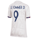 France Women Nike Away Stadium Shirt 2023-24 - Kids with Le Sommer D 9 printing - Kit Captain