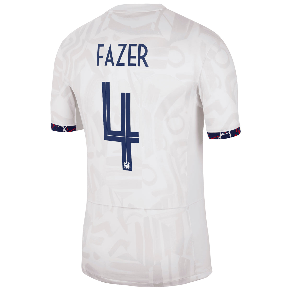 France Women Nike Away Stadium Shirt 2023-24 - Mens with Fazer 4 printing - Kit Captain