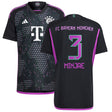 FC Bayern adidas Away Authentic Shirt 2023-24 - With Minjae 3 Printing - Kit Captain