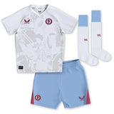 Aston Villa Away Infant Kit 2023-24 with Pau 14 printing - Kit Captain