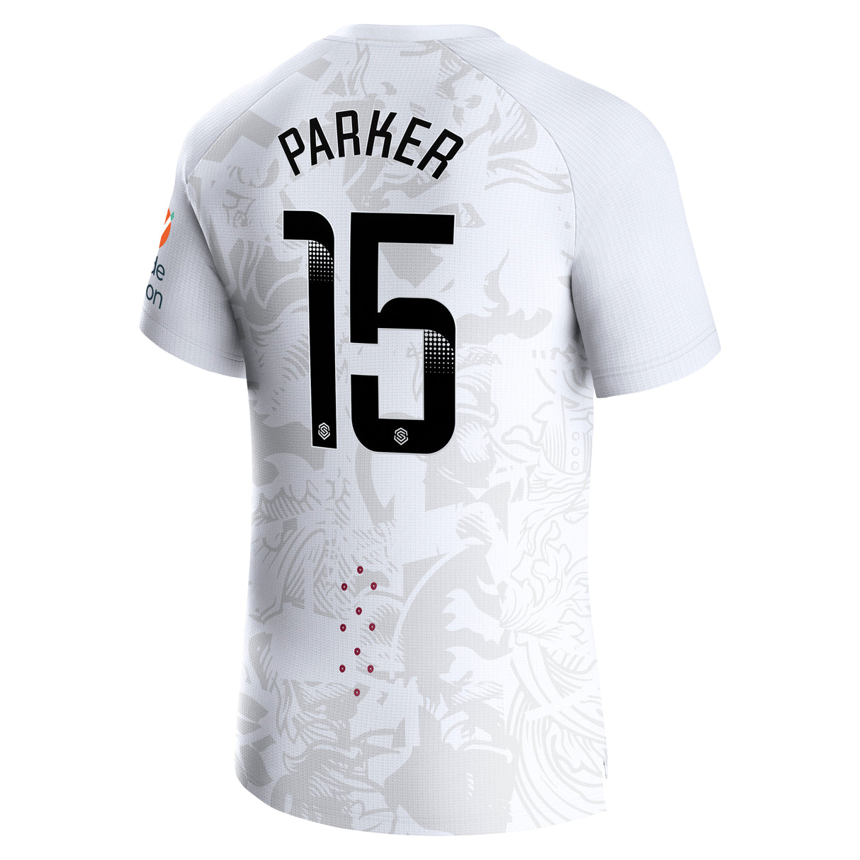 Aston Villa Castore WSL Away Pro Shirt 2023-24 with Parker 15 printing - Kit Captain