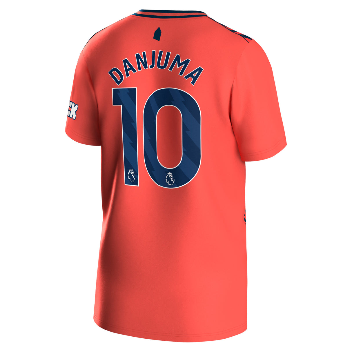 Everton Hummel Away Shirt 2023-24 - Kids with Danjuma 10 printing - Kit Captain