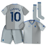 Everton Hummel Third Infant Kit 2023-24 with Danjuma 10 printing - Kit Captain