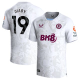 Aston Villa Castore Away Shirt 2023-24 with Diaby 19 printing - Kit Captain