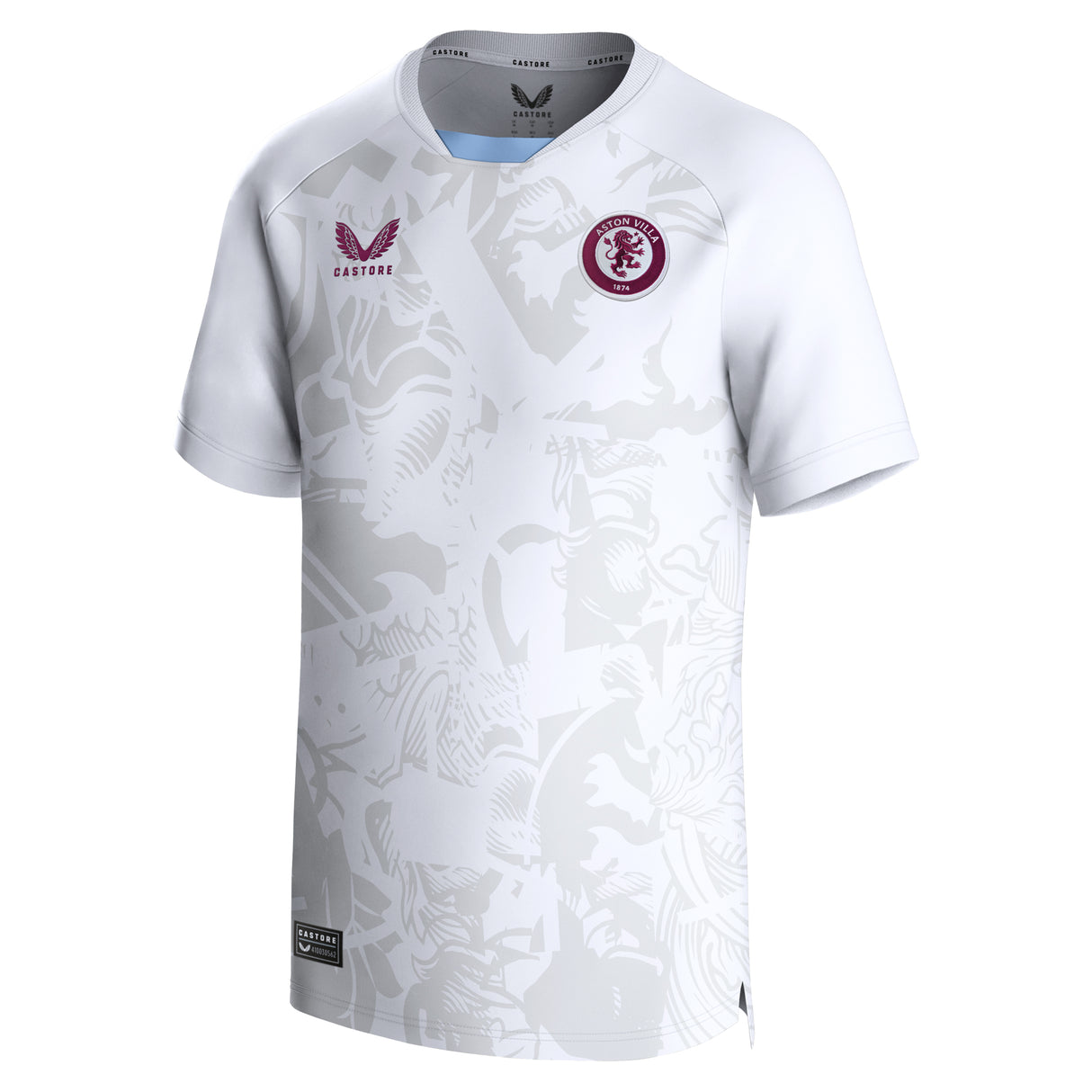 Aston Villa Castore Away Shirt 2023-24 - Kids with Diaby 19 printing - Kit Captain