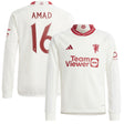 Manchester United Cup Third Shirt 2023-24 - Kids - Long Sleeve with Amad 16 printing - Kit Captain