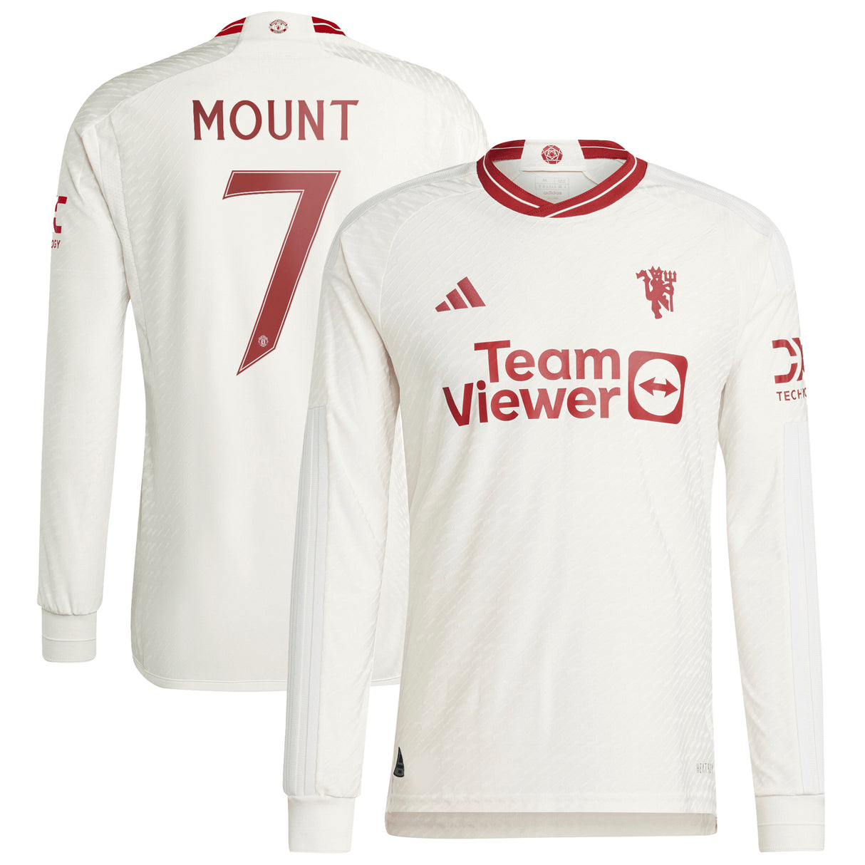 Manchester United Cup Third Authentic Shirt 2023-24 - Long sleeve with Mount 7 printing - Kit Captain