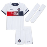 Paris Saint-Germain Nike Away Stadium Kit 2023-24 - Little Kids With O.Dembélé 10 Printing - Kit Captain