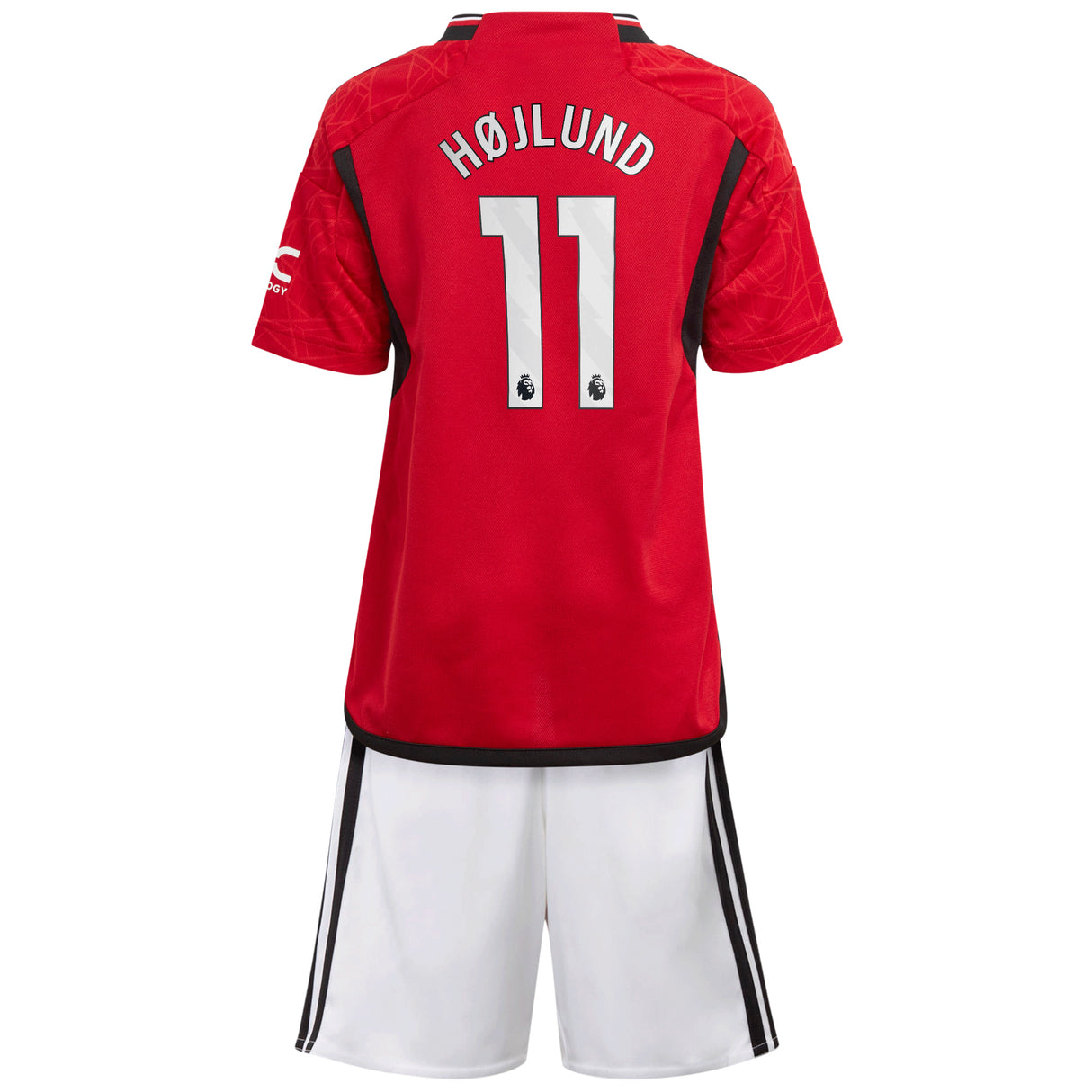 Manchester United EPL Home Mini Kit 2023-24 with Højlund 11 printing - Kit Captain