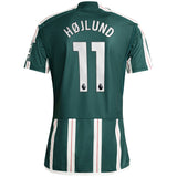 Manchester United EPL Away Shirt 2023-24 with Højlund 11 printing - Kit Captain