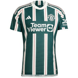 Manchester United Cup Away Authentic Shirt 2023-24 with Højlund 11 printing - Kit Captain